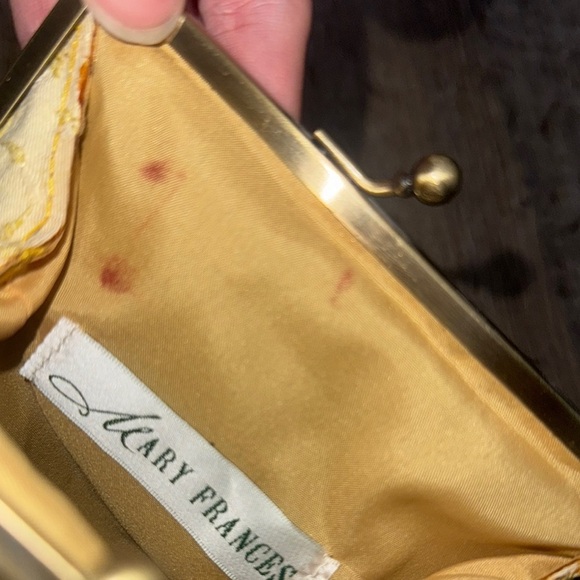 Mary Frances Tropical Palm Tree Beaded Handbag - Picture 6 of 6